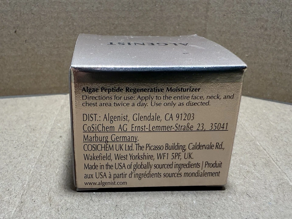 (3-Pack) ALGENIST Algae Peptide Regenerative Moisturizer 0.34oz- New In Box- - Image 4 of 4