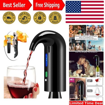 Electric Wine Aerator with Self-Cleaning Feature - Effortless Elegance
