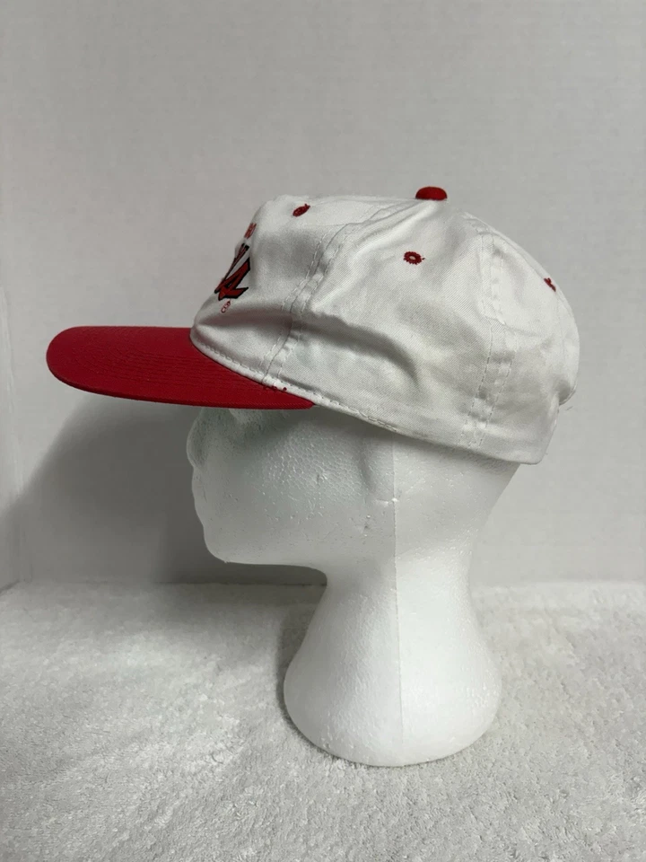 De Colección Chicago Bulls Snapback Sombrero Deportes Especialidades Script Doble Línea Años 90 Sarga Foto 3 de 4