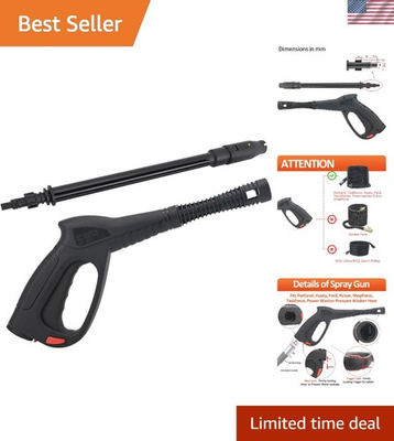 #ad Durable Metal Pressure Washer Gun with Variable Jet Wand 2000 PSI Performance $46.95