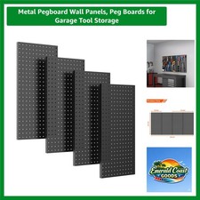 Metal Pegboard Wall Panels, Peg Boards for Garage Tool Storage
