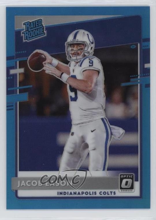 2020 Donruss Optic Rated Rookies Aqua Prizm /299 Jacob Eason #162 Rookie RC 0nr3