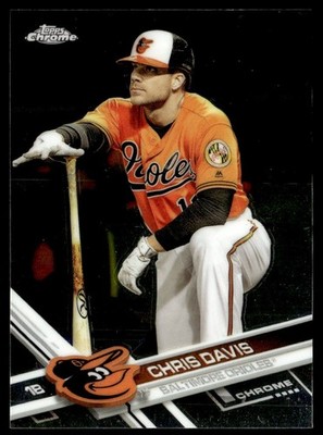 2017 Topps Chrome Chris Davis Baltimore Orioles #182