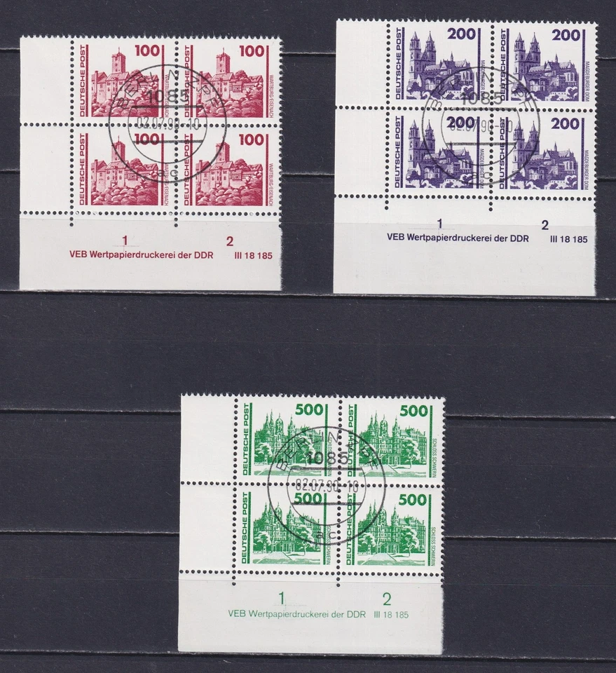 GDR GERMANY 1990, Mi# 3344-3352DV, CV €200, Architecture, FDC - Image 4 of 4