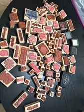 Entire  Wood Stamp Collection Set All Pieces Included