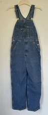 Vintage Key Imperial Overalls  Denim Bib Overalls Carpenter Style 32x30 USA Made