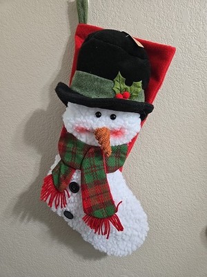 Red Snowman Stocking Hannah's Handiworks