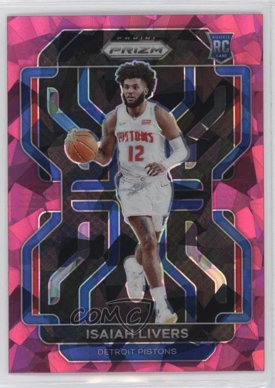 2021-22 Panini Prizm Pink Ice Prizm Isaiah Livers #296 fm0