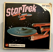 VTG GAF 1968 B499 Star Trek ViewMaster The Omega Glory 3 Reels 21 Pics w/Book VG
