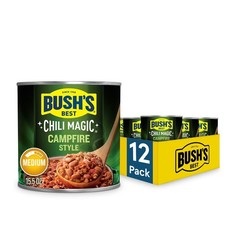 BUSH'S BEST Canned Texas Recipe Chili Magic 15.5 ounce (Pack of 12)