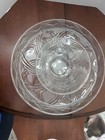 ANCHOR HOCKING BRISTOL PARK GLASS CAKE STAND/CHIP BOWL