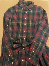 Polo Ralph Lauren Girls 12 Multicolor Plaid Long Sleeve Collared Belted Dress