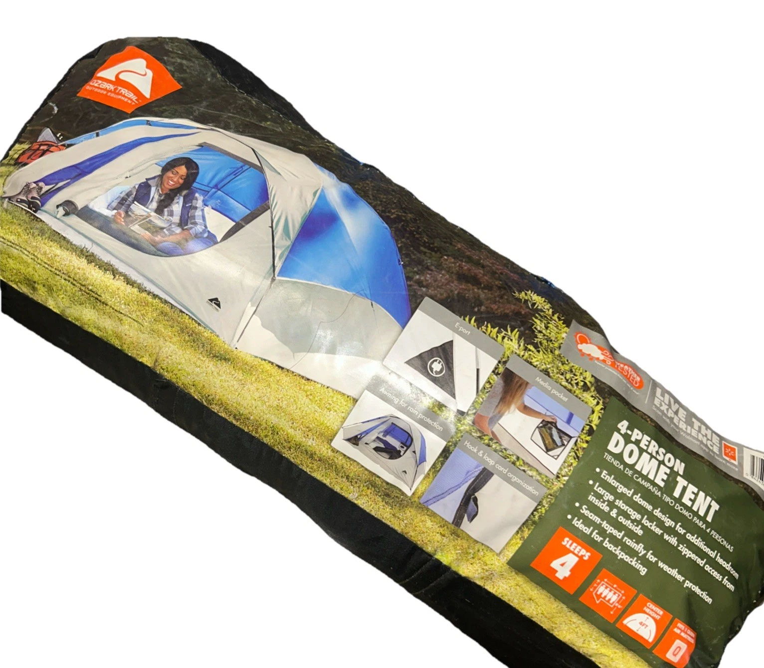 Ozark Trail 4-Person Outdoor Camping Dome Tent