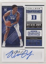2018 Contenders Draft Picks RPS College Ticket Wendell Carter Jr Rookie Auto RC