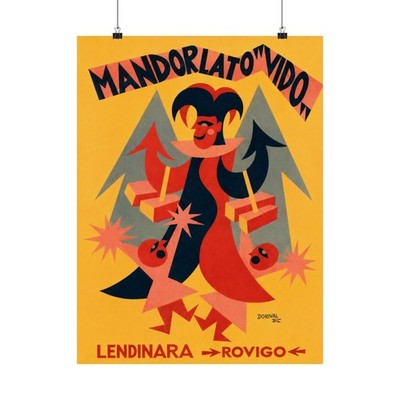 Mandorlato Vido 1924 Vintage Art Print by Fortunato Depero (Giclee Print)