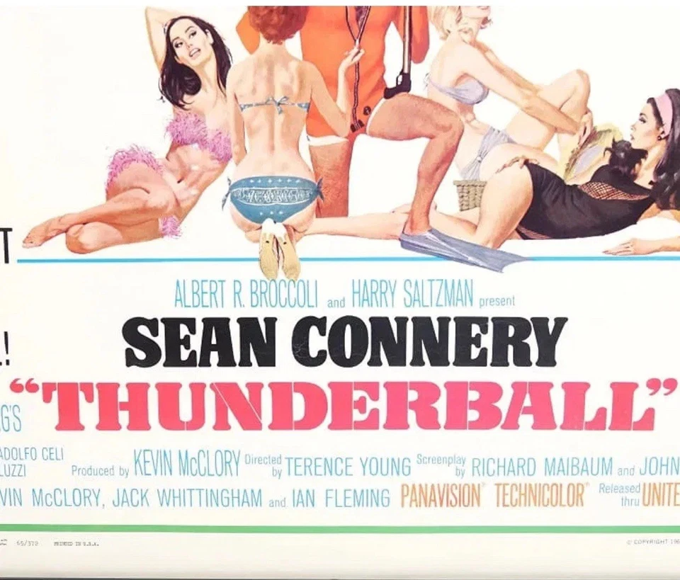 Original 1965 James Bond Thunderball Poster (US - 30x40) Great Condition - Image 2 of 4