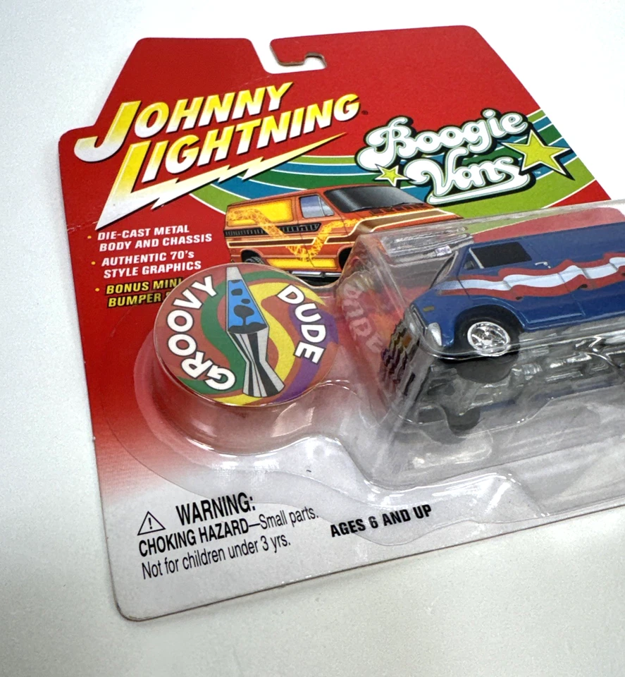 2003 Johnny Lightning Boogie Vans Groovy Dude 1977 Dodge D-150 (Package Damage) - Image 3 of 4