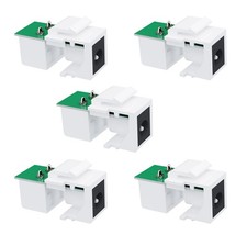 DIYTECH DC Keystone Jack, Power, 12v, 5.5mm x 2.1mm Connector for White