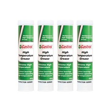 Castrol High Temperature Grease 4 x 400g (1.6kg) Cartridges - Motorcycle / Bike