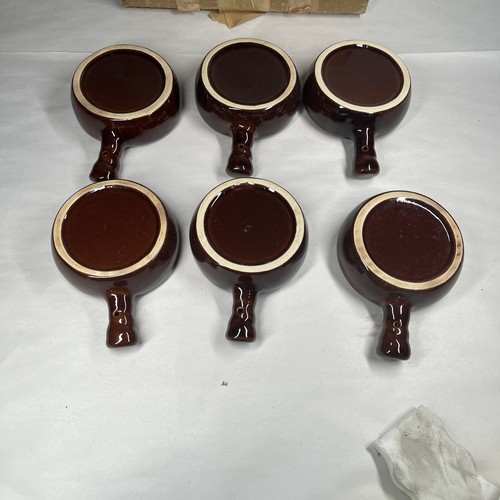 Vintage Escargot Schnecke Schale Servierer 6er Set braun Steinzeug Germany - Bild 4 von 9