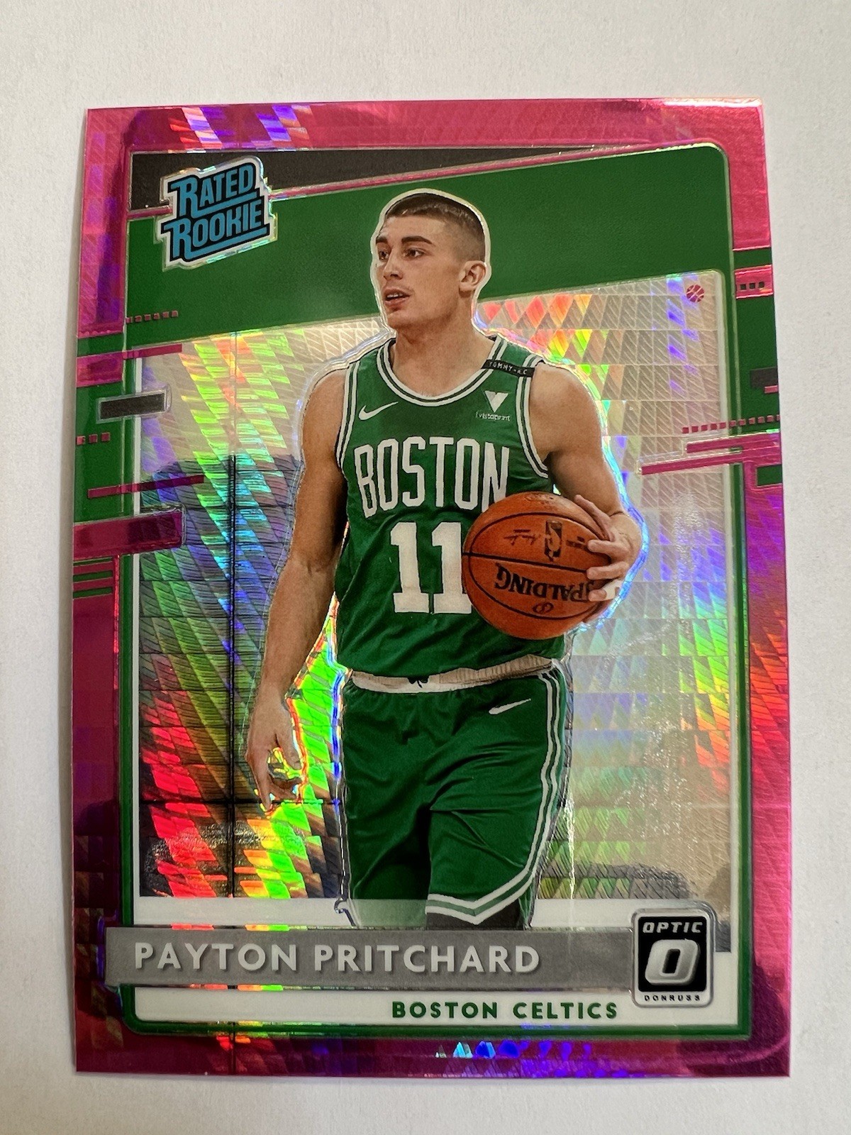 2020-21 Panini Donruss Optic Payton Pritchard #176 Pink Hyper Rated Rookie RC