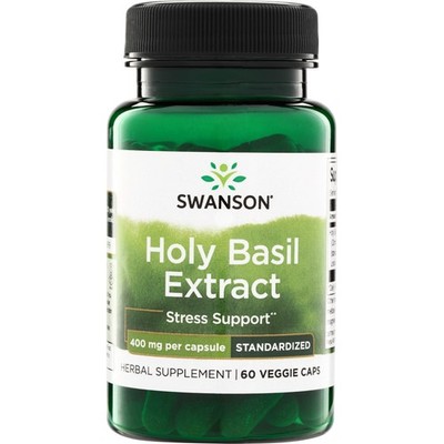 Swanson Holy Basil (Tulsi) Extract 400 mg 60 Veggie Capsules