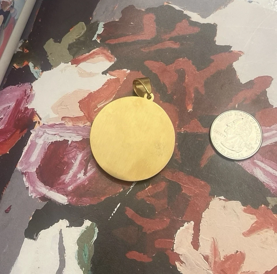 Versace großer Charm Anhänger Gold und Schwarz Edelstahl gebraucht - Bild 4 von 4