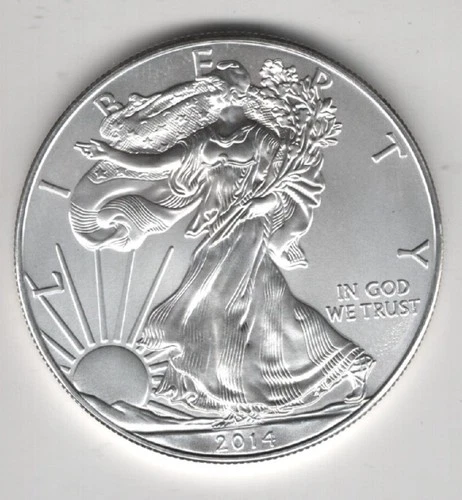 2014 WALKING LIBERTY AMERICAN EAGLE .999 FINE SILVER DOLLAR COIN 1oz. $1 USA