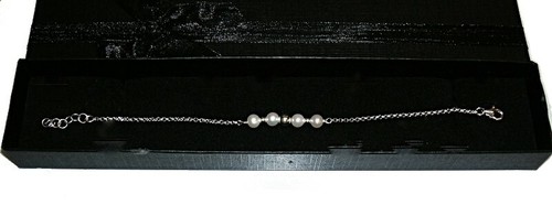 Armband Zuchtperlen Kugelgelenk 5,5 -6 MM AAA Und Silber Gesetz .y Etui - Bild 4 von 4