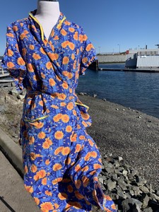 sunflower wrap dress