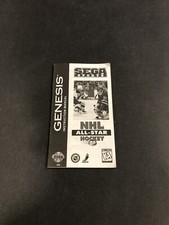 nhl all star hockey sega genesis 95 Manual Only