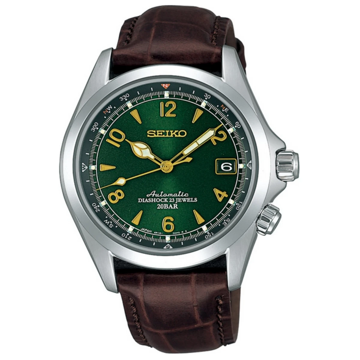 SARB017 Alpinist Automatic Men&#039;s Leather Watch - Made In Japan | eBay