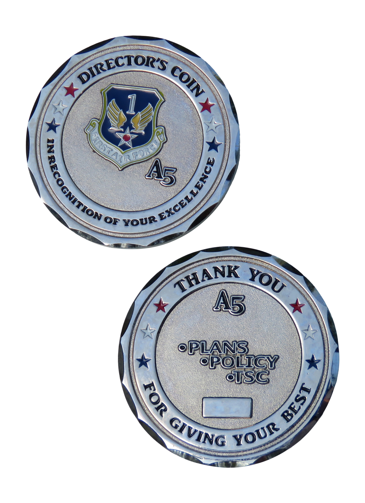 US Airforce Director's Coin Recognition of Excellence Challenge Coin