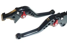 TRIUMPH TIGER 800 XCA 2015-2017 SHORT BLACK BRAKE & CLUTCH LEVERS CUSTOM ENGRAVE