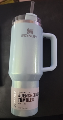 #ad Stanley 40 oz Stainless Steel H2.0 Flowstate Quencher Tumbler Blueberry Milk $66.59