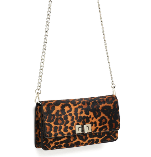 ZARA Belt Bag LEOPARD PRINT Crossbody FURSKIN LEATHER Multiway Bag NWT 6641/304 - Picture 4 of 10