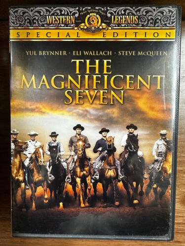 The Magnificent Seven DVD 1960 Western Movie Classic Special Edition Region 1 - Imagen 1 de 3