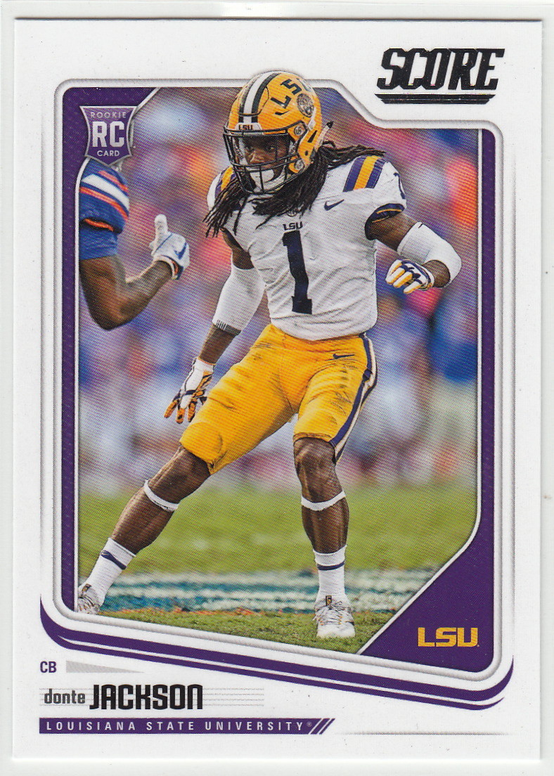 2018 Score Donte Jackson RC Carolina Panthers #409