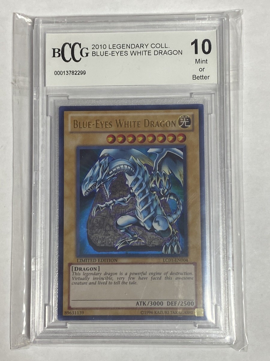 YUGIOH BLUE EYES WHITE DRAGON LC01-EN004 - 2010 BCCG BECKETT