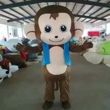 Monkey Mascot Costume Cosplay Party Dress Clothing Halloween Adults