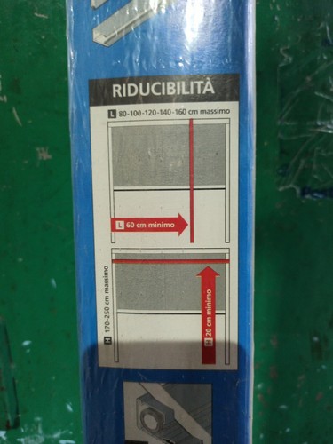 IRS ZANZARIERA ALLUMINIO 100X170 PER FINESTRA E PORTA VERTICALE AVORIO CHIARO - Foto 2 di 2