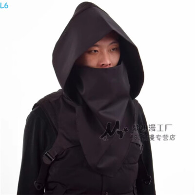 Ninja Hood Scarf Mysterious Disguises Big Hat W/ Mask