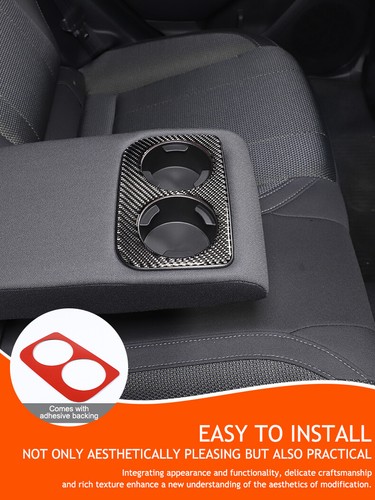 Rear Cup Holder Mat Decor Sticker Trim Decals For Subaru Crosstrek 2024+ - Picture 22 of 24