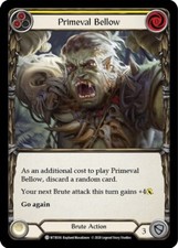 Primeval Bellow Yellow Flesh and Blood TCG -NM