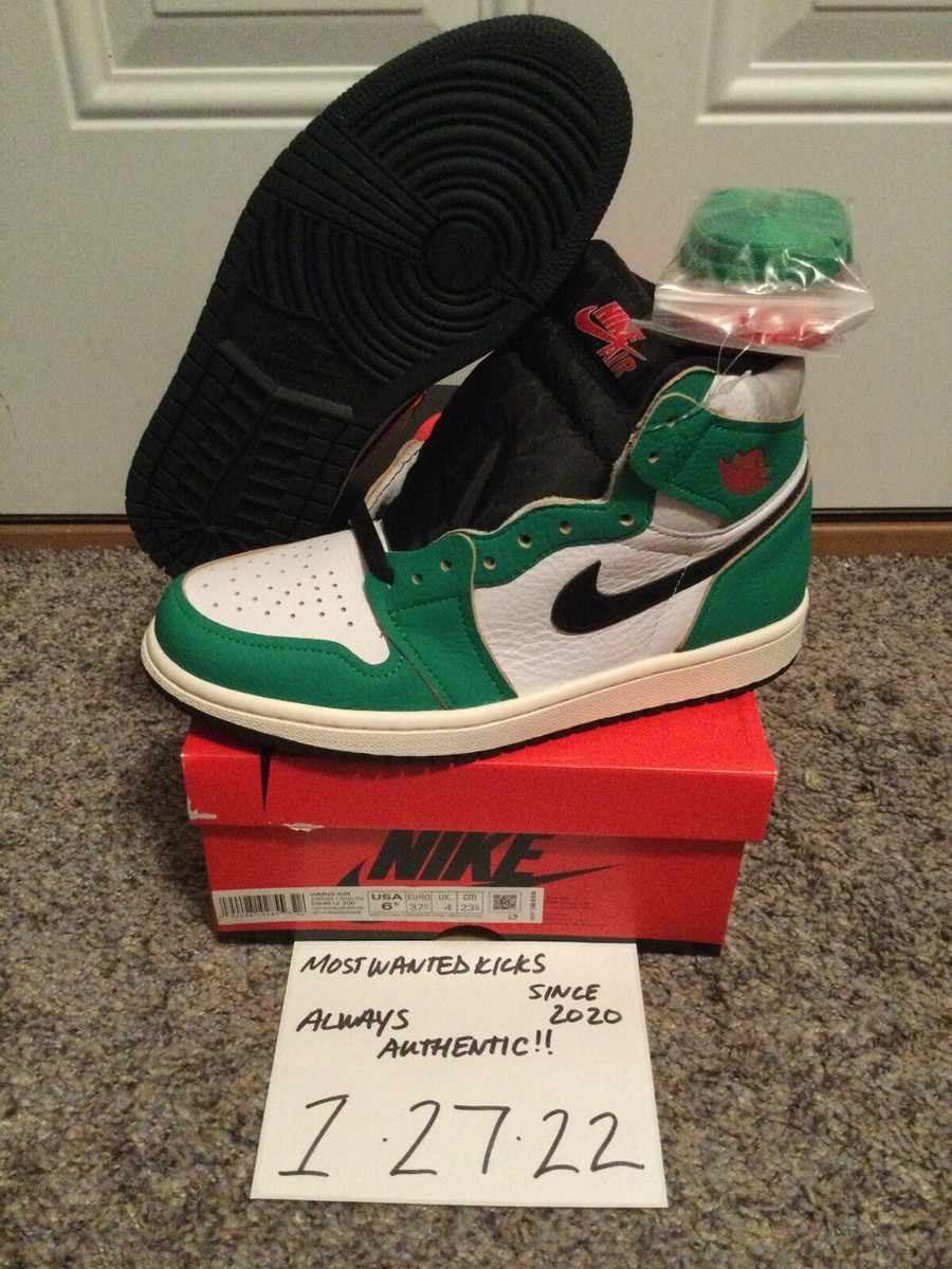 DS 2020 Nike Air Jordan Retro 1 Hi OG Lucky Green Women's Sz