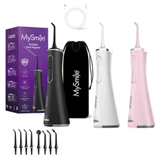 MySmile Cordless Water Dental Flosser for Teeth Oral Irrigator 5 Modes LP211