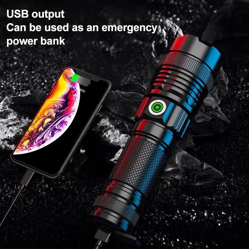 1000M LEP White L/aser Flashlight Torch Rechargeable Flashlight Hunting US - Picture 9 of 22