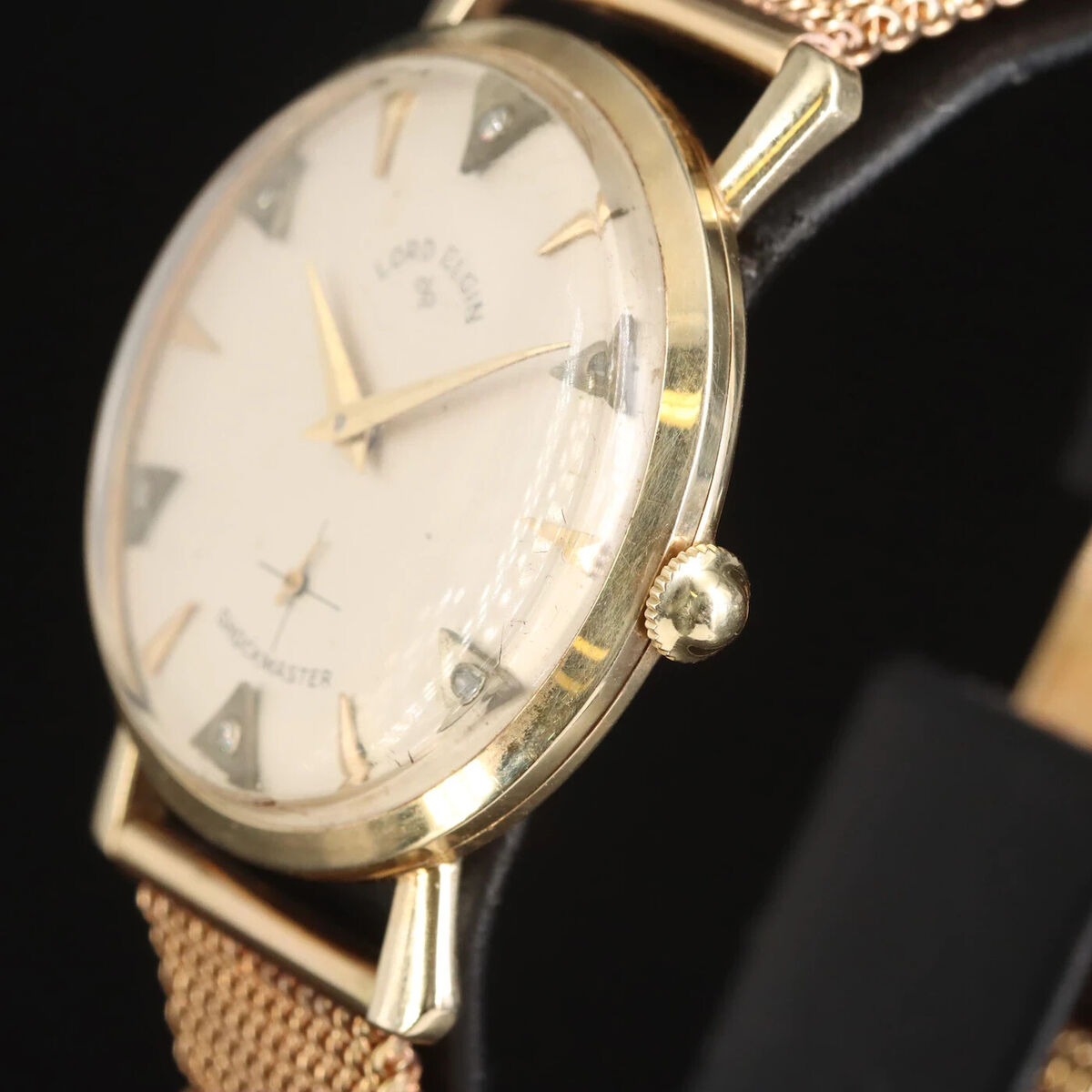14K Gold Lord Elgin Shockmaster Diamond Dial Wristwatch | eBay 14K Gold Lord Elgin Shockmaster Diamond Dial Wristwatch | eBay