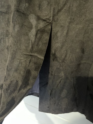 Avoca Ireland Brown Brushed Velour Midi Maxi Split Skirt L 16 44 BNWT - Picture 5 of 5