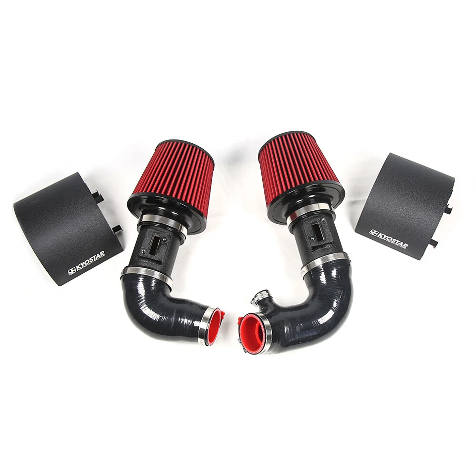 Cold Air Intake Kit + Heat Shield Cover For 16+ Infiniti Q50 Q60 3.0L Twin Turbo - Image 2 of 4